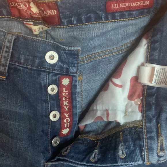 ✅Price Drop! Lucky Brand Men’s 121 Heritage Slim Button Fly Jeans - Picture 5 of 6